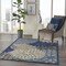 Homeroots 6 x 9 ft. Blue Large Floral Indoor & Outdoor Area Rug 384822 - alternate 7